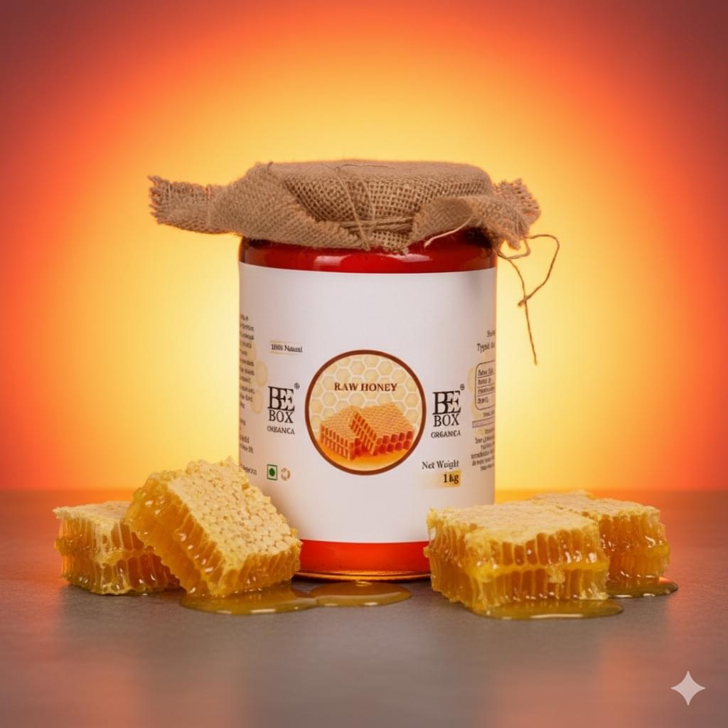 Premium Raw honey - 100% natural, unprocessed, pure honey by BeeBox organica