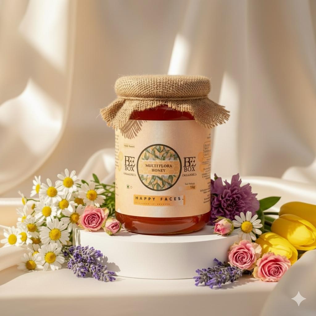 Premium Multi Flora honey - 100% natural, unprocessed, pure honey by BeeBox organica
